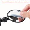 1Pc/2Pcs/4Pcs 360 Degree Electric Scooter Rearview Mirror Rotatable Adjustable Rear View Glass Replacement Wide Angle Convex Surface
