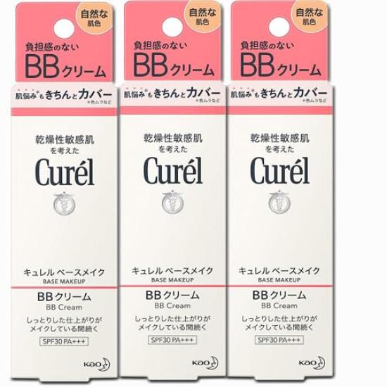 

Curel Base Make BB Cream Natural Skin Color 35 г SPF30 штук [3 шт] PA+++35 г x 3 (4901301286505-3) (Доставка почты)