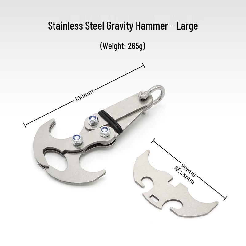 Thickened Stainless Steel Multifunctional Outdoor Gravity Climbing Hook & Grappling Claw