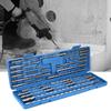 20Pcs SDS Rotary Hammer Drill Bits Chisel Set Tool with Blue Tool Box