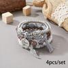 Bohemian bracelet creative tassel multi-layer beaded bracelet