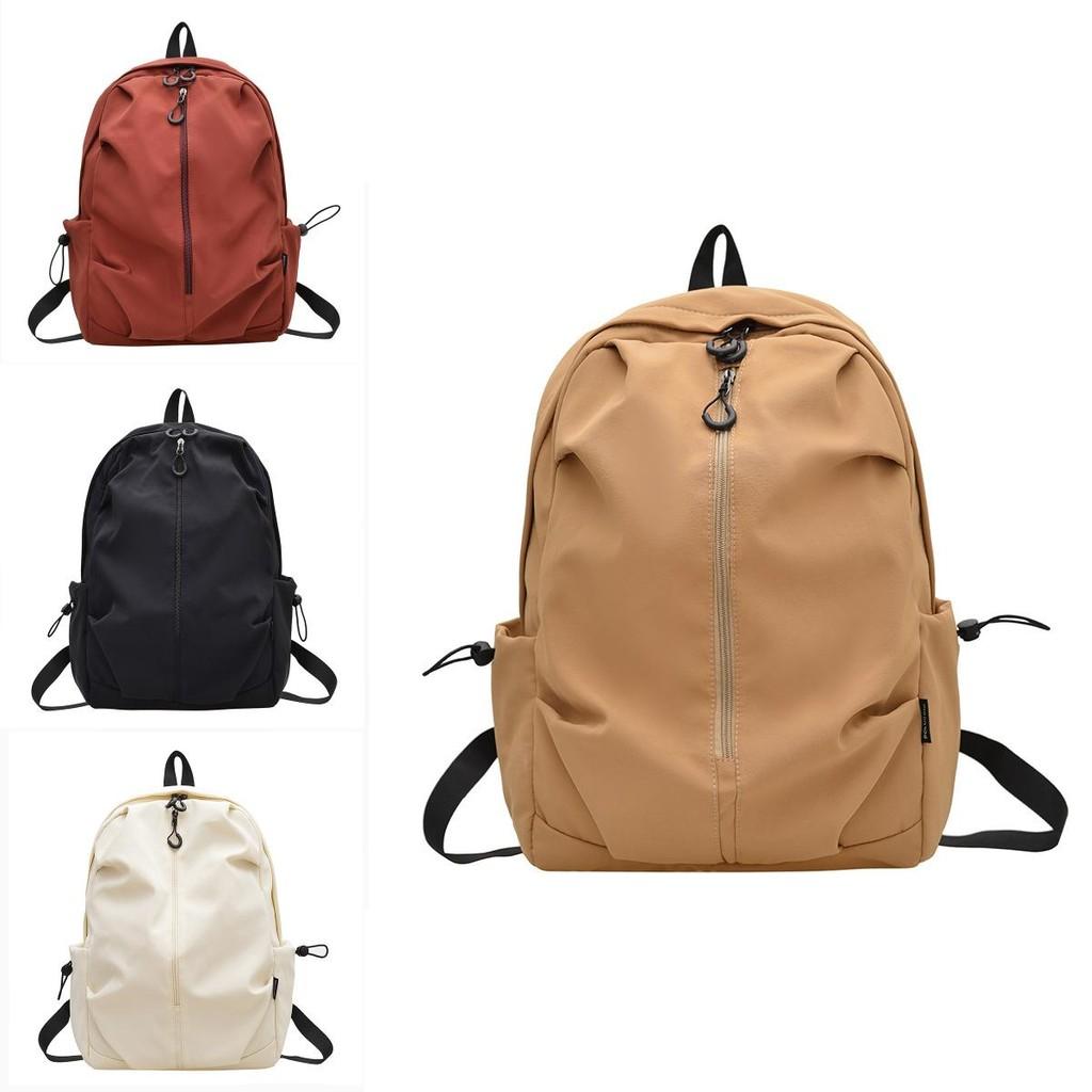 Minimalist Oxford Cloth School Backpack For Teens With Lightweight Design For Daily Use