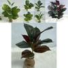Imitation Green Tree With 26 Leaves For Interior Decoration And Photography Use