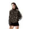 Womens Leopard Print Zip Up Sweatshirt Casual Loose Fit Streetwear Jacket Fall