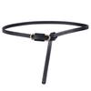 Ladies Knotted Leather Thin Belt Cowhide Women'S Decorative Thin Belt Sweet Dress Matching