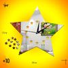 Stylish Personalized Silent Quartz Star Mirror Wall Clock for Study, Bedroom, Living Room (Model: GZ065)