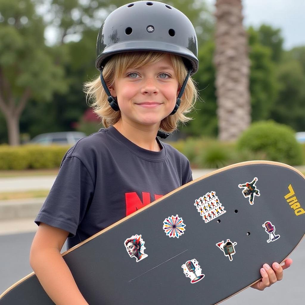 35pcs-100pcs Decals  Waterproof Music Stickers Robot Stickers Vinyl Stickers for Instruments Stationery Phones