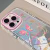 Ins Graffiti Butterfly for IPhone16 Promax Mobile Phone Case for Apple 15 Mirror 13 Protective Cover 14 Soft