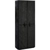VidaXL Shoe Cabinet Black 60x30x166 Cm Fabric