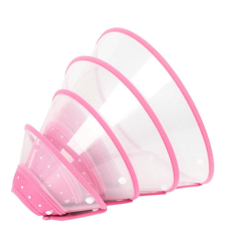 Transparent Pet Elizabethan Collar - Anti-Bite, Anti-Lick Cat & Dog Headgear, Protective Cone of Shame