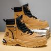 Autumn men's shoes new high-top Martin boots men's British retro platform wear-resistant shoes casual outdoor short boots