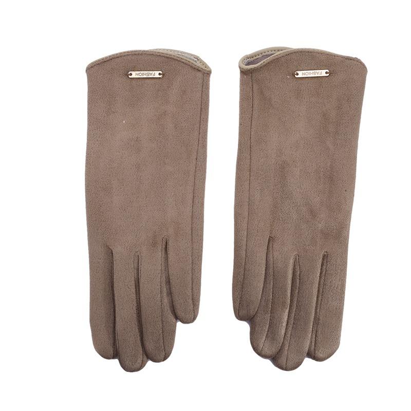 Women Touch Screen Gloves Fashion Mittens Autumn Winter Warm Thin Cashmere Solid Cycling Drive Suede Fabric Elegant Windproof
