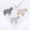 Popular Pearl Sheep Brooches for Women Unisex Rhinestone Animal Pins Event Funny Luxury Gifts New Year Friends Decoration