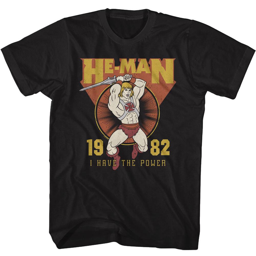 Masters of the Universe T-Shirt 1982 I Have The Power New Black Cotton SM5XL Unisex T-Shirt S