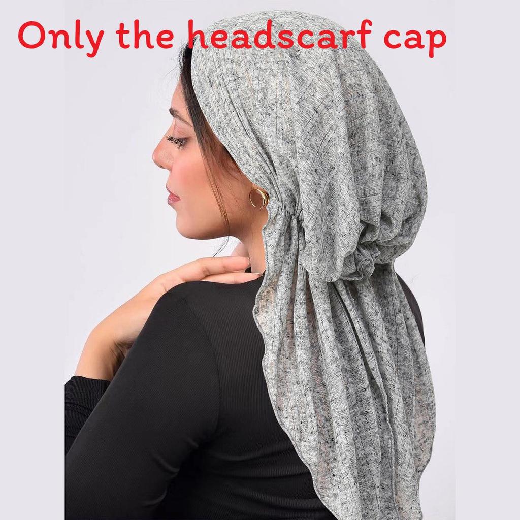 Polyester Womens Arc Hat With Double Tail Headscarf For Casual Travel
