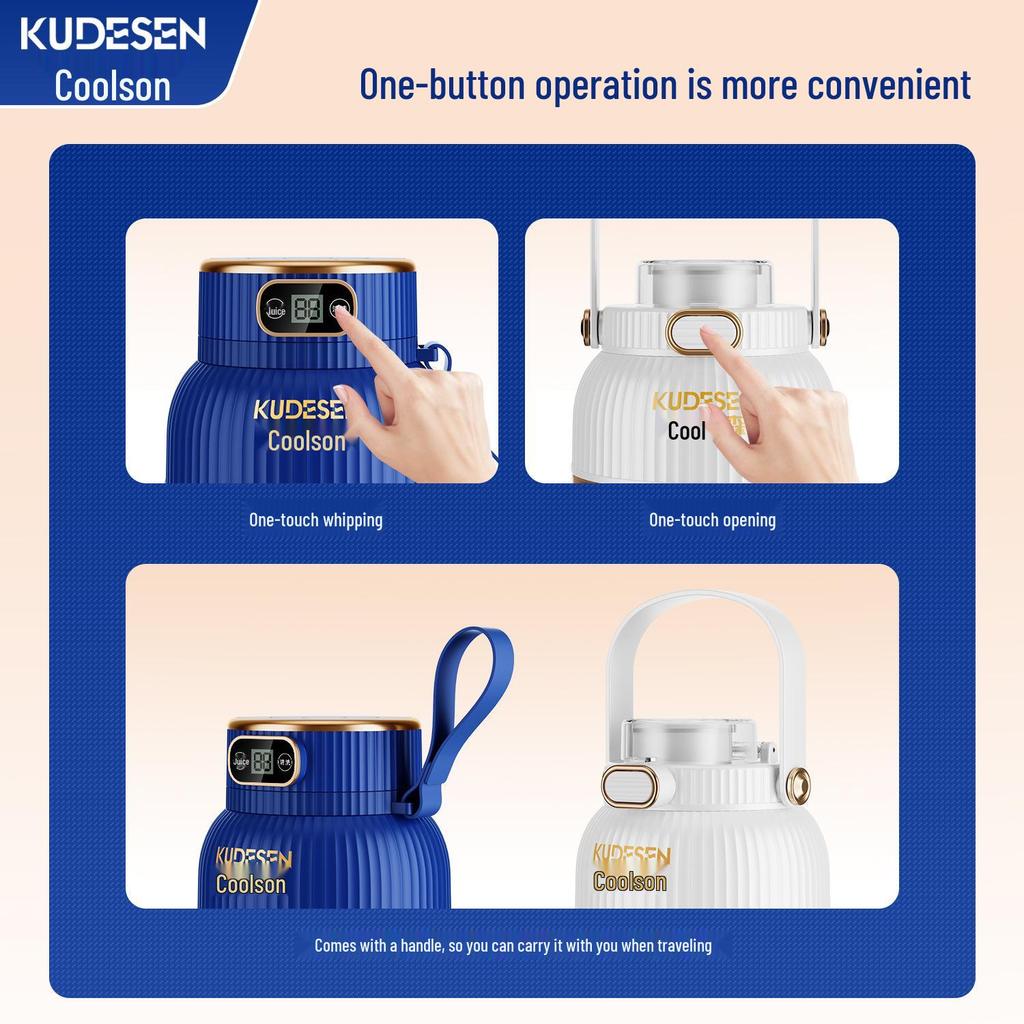 Ton Ton Portable Large-Capacity Juicer Cup for Fresh Fruit & Crushed Ice