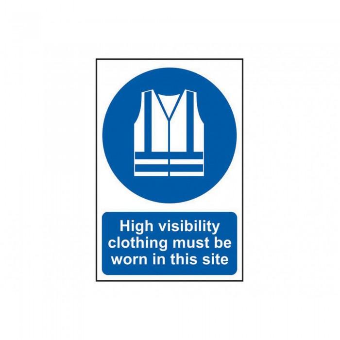 Scan High Visibility Jackets Must Be Worn In This Site - Pvc Sign 200 X 300mm