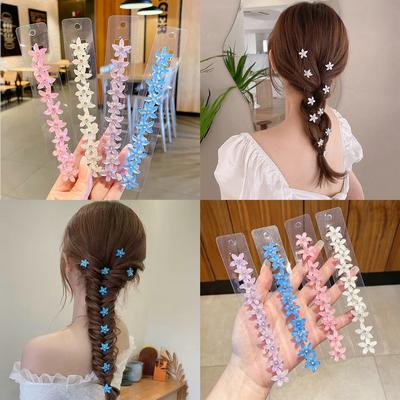 10 pezzi/set ragazze fiore mini fermaglio per capelli per bambini intrecciare i capelli bottoni forcine barrette styling accessori per capelli