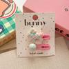 3pcs/set Cartoon Rabbit Cute Barrettes Hair Clips Hairpins Polka Dot Girls Sweet Hair Rope Ties Elastic Hair Bands Kids Headwear