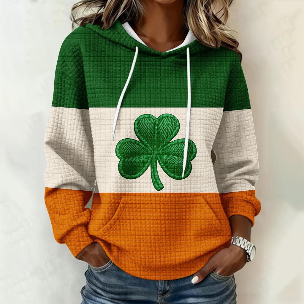 Women's printed loose-fitting long-sleeved blouse
