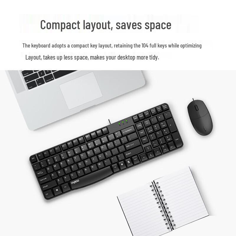 

Rapoo X100S Wired Keyboard and Mouse Combo