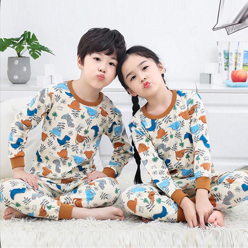 Children's Pure Cotton Underwear and Pajama Set for Girls and Boys – Autumn/Winter Collection
