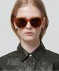 Seupeulingseuteulingseu Round Horn-Rimmed Sunglasses Page 82 [Camel]