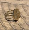 Anillo Signet Tótem Ojo Turco para Mujer - Diseño de Moneda Redonda, Joyería de Moda Transfronteriza