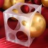 Plastic Balloon Sizer Box Cubes Balloon Size Measurement Tool Collapsible Decors