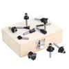 12pcs 6mm Shank Router Bit Set Trimming Straight Milling Cutter Wood Bits