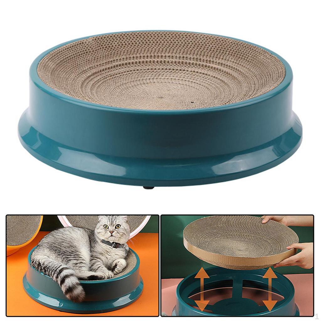 Resistant Corrugated Lounge Interactive Toy Scratching Boards Cat Nest for Indoor Furniture Cats