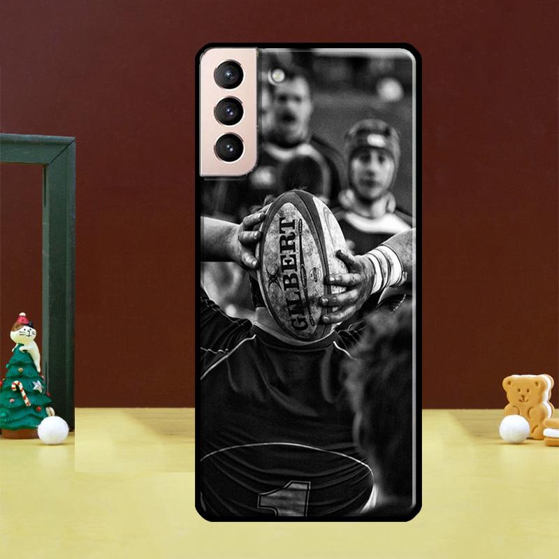 Rugby Ball Fundas For Samsung Galaxy S23 S20 FE S21 FE S22 Ultra Note 20 S10e S8 S9 S10 Note 10 Plus Case