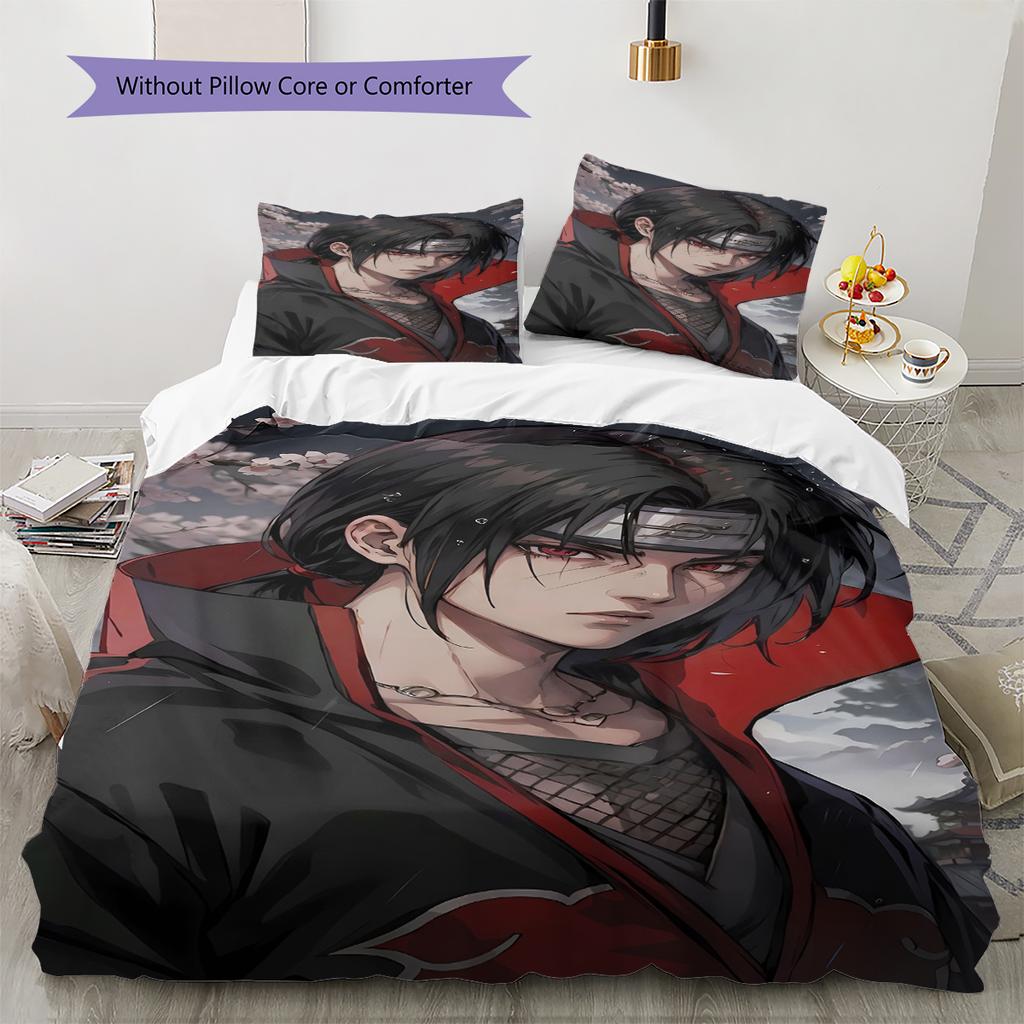 Cartoon Pattern Bedding Quilt Set Quilt Cover Pillowcase Home Decoration Birthday Gift (1 * Duvet Cover + 2 * Pillowcase, Without Core)