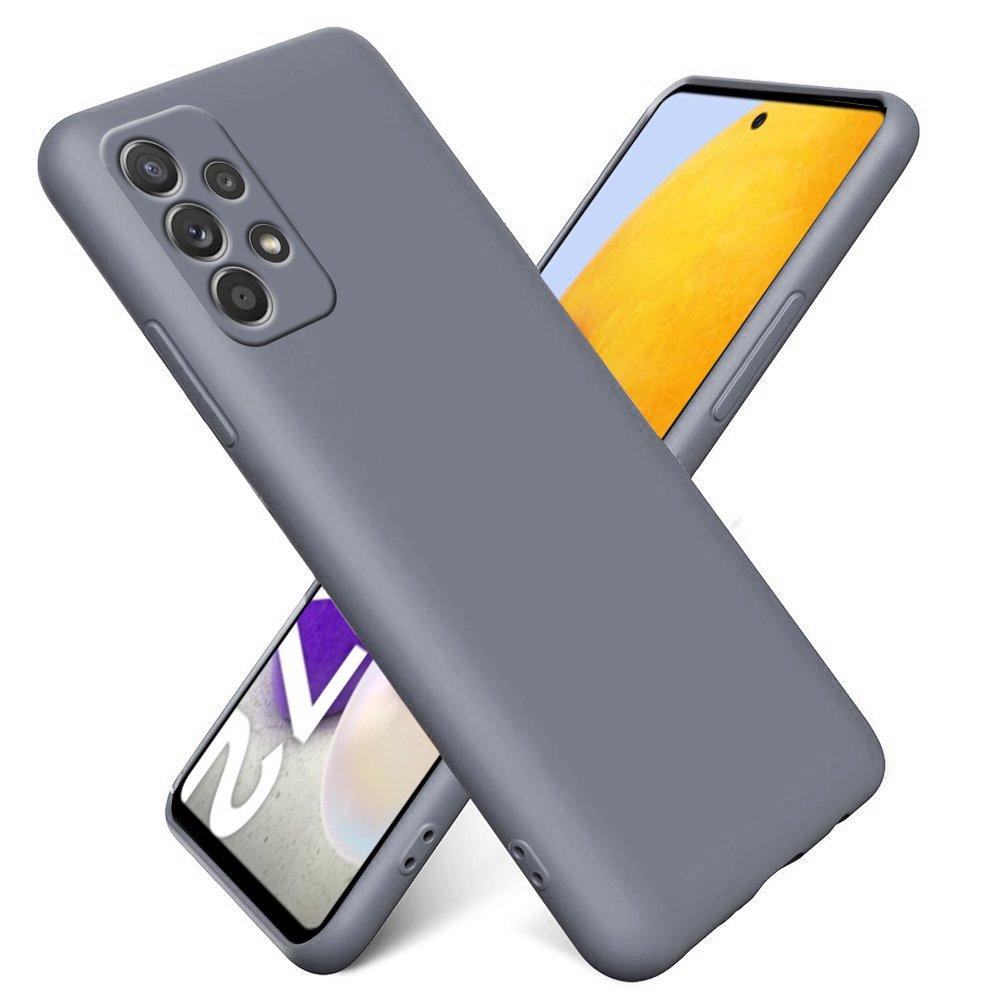 Case for Samsung Galaxy A72 / A72 5G, Silicone Lite, Lavender Gray