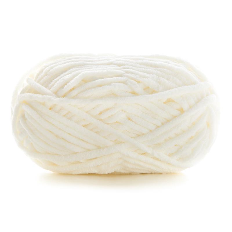 DIY Handcrafted Cute Chenille Snowball Knit Scarf & Crochet Doll Bag