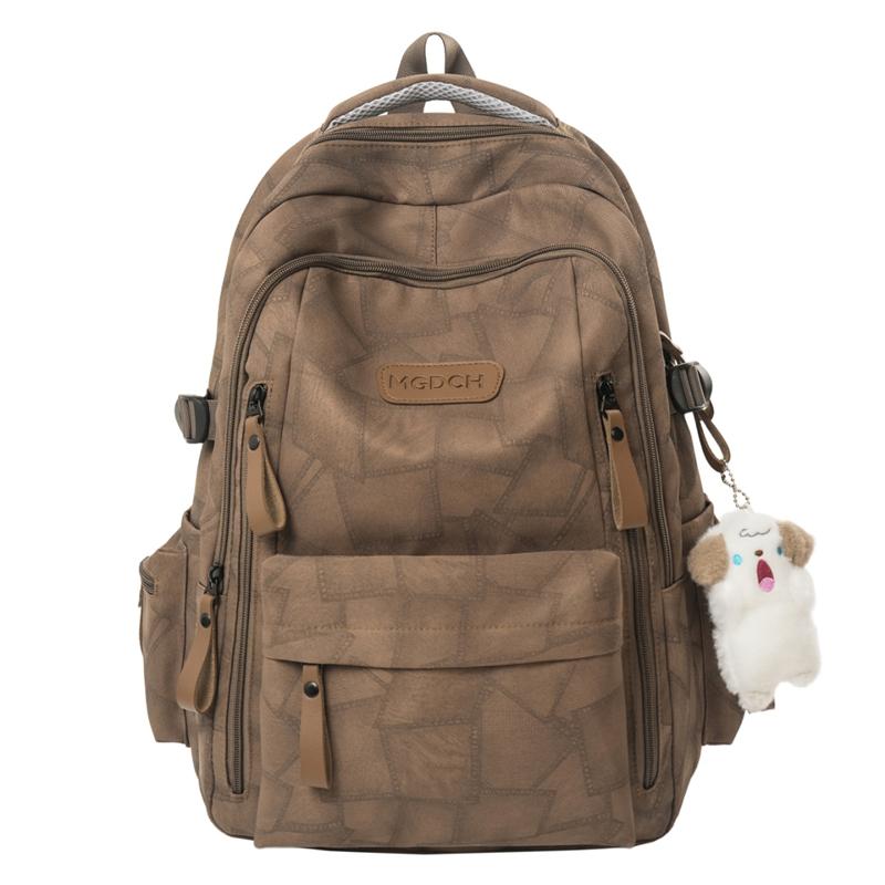 Stone Texture Pattern Student's Schoolbag Large Capacity Unisex Backpack