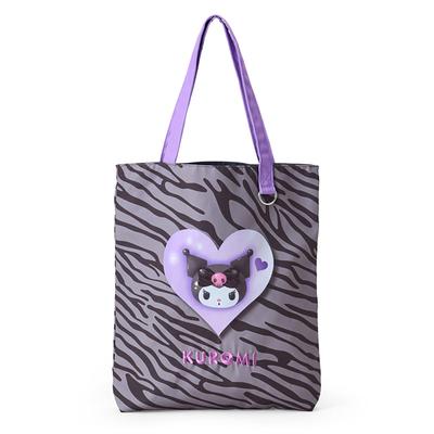 Kuromi Tote Bag Animal Ages 3 and 071986 (Monotone Design) Polyester, Up,