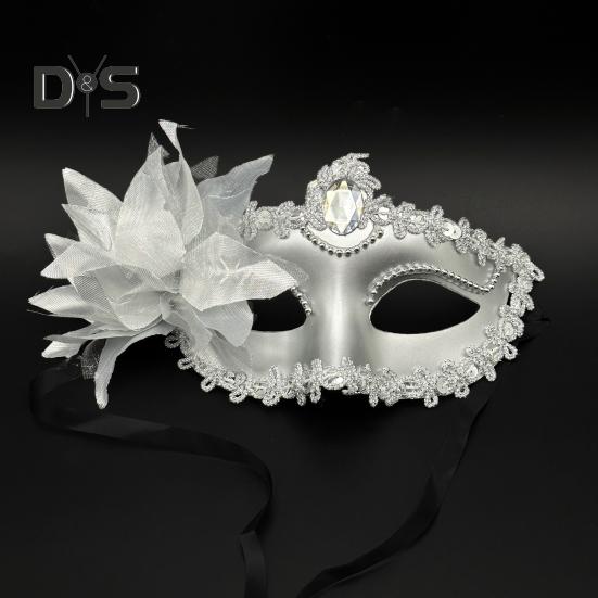 Pernă de față pentru mascarada pentru femei, venețienă, petrecere de Halloween, pernă pentru ochi, rochie de lux, costum de bal de bal pentru carnavalul de Mardi Gras