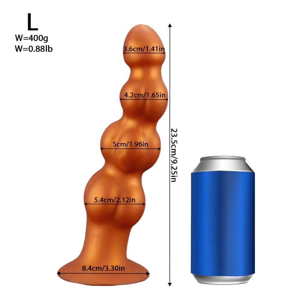 4-Bead Anal Beads Heteromorphic Anal Expander Unisex SM Sex Toy Backdoor Pleasure Tool for Adult Masturbation