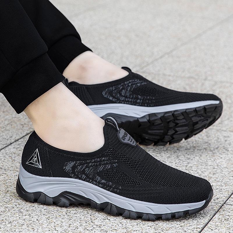 Genuine Summer Sports Shoes - Non-slip Soft Sole for Middle-aged & Elderly Men