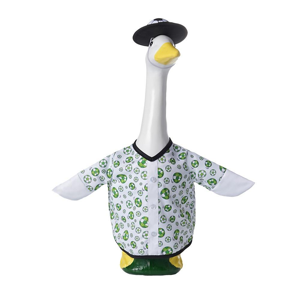 

Wear-resistant Porch Geese Costume Football Print Geese Clothes Lawn Geese Outfit Yard Style A