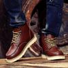 Mode High Top Fallschirmjägerstiefel Herren Herbst Britischer Stil Amerikanisch Retro Kurze Stiefel Arbeitskleidung Lederschuhe Cowboystiefel