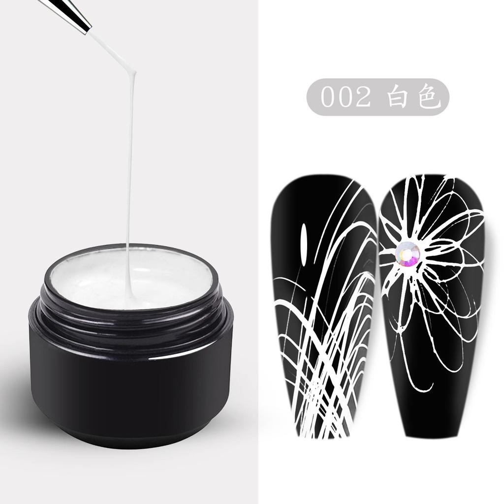 Wire Glue Nail Art Elastic Drawing Nail Polish Spider Glue Creative Painting Phototherapy Flower Glue DIY