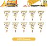 Happy Construction Birthday Party Decorations Set Plates Cup Tablecloth Gift Bags Banner Stickers Cake Decoration Party Supplies