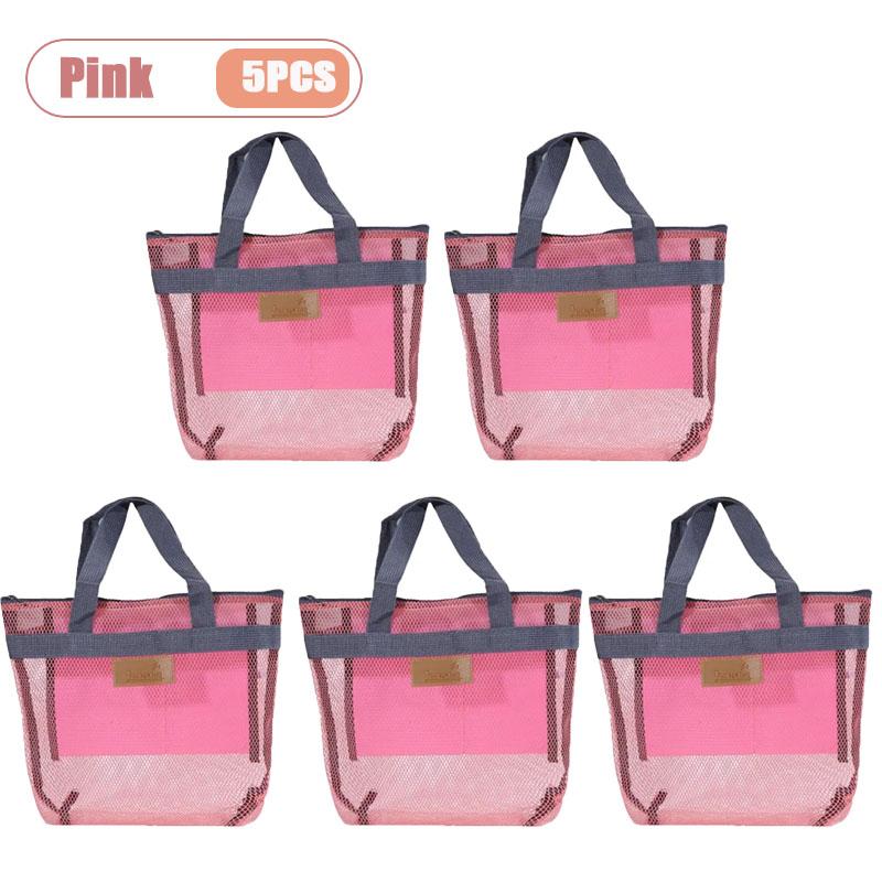 Travel Beach Bag Tote Bag with Mesh Pockets Outdoor Swimmer Toiletry Bag Organizer Packing Cube Carry on Bag for Vacation