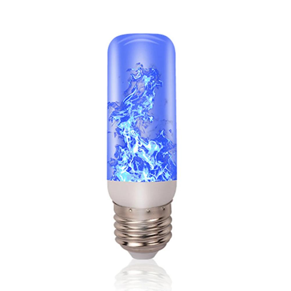 LED Flicker Flame Light Bulb Simulated Burning Fire Effect E27E26 Lamp Xmas Party Decorations Flickering Outdoor Four mode Light