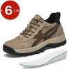 Men'sBreathableGenuine Leather Mesh Invisible Height-increasing Shoes,Casual Sports Shoes,Outdoor Sports Height-increasing Shoes