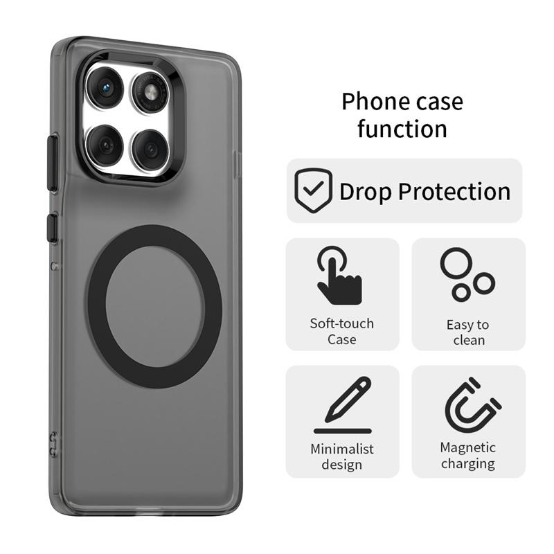 Magnetic Wireless Charging Case For Motorola Edge 60 Pro Moto Edge 60 Fusion Cover Candy Colors Transparent Shell Fundas Coque