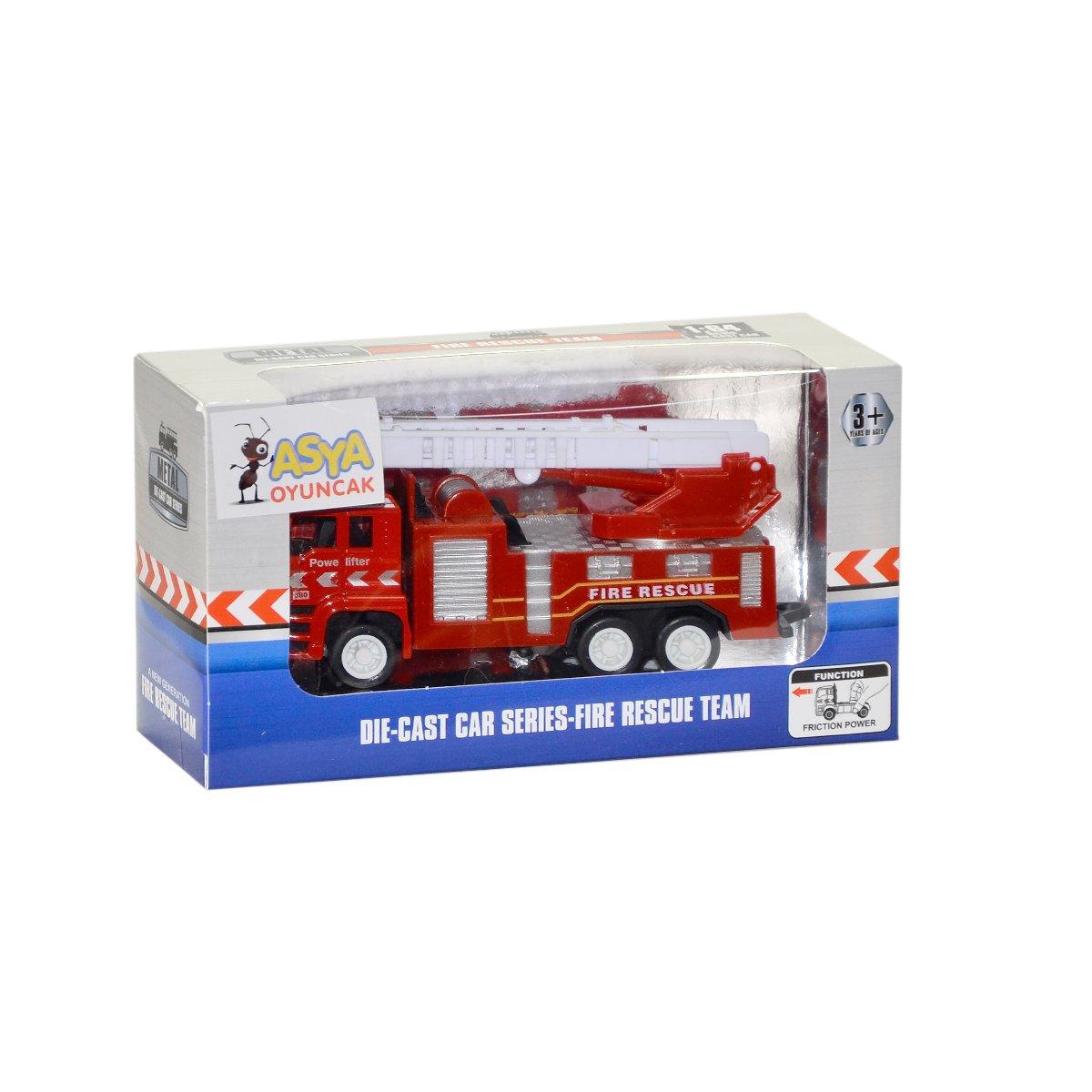 

C4554-FD3 Пожарная машина из фрикционного металла 1:64 - Азиатская игрушка