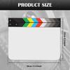 Acrylic Movie Directors Clapboard Decor Film Clapper Board Slate Cut Action Scene Blank Clapper for Filming Movies TV Series